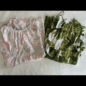 H&M crinkle cotton m dresses, (run larger)